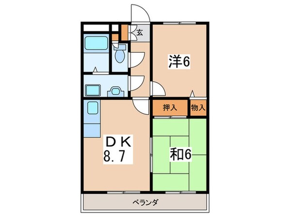 スカイヴィラ綾瀬の物件間取画像